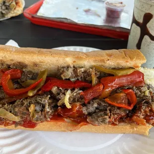 Delicious cheesesteak &amp; Milkshake