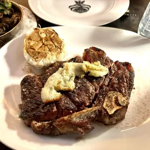 Kansas City strip with Gorgonzola