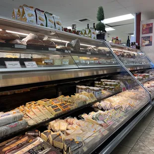 Meats, cheeses and more for purchase.