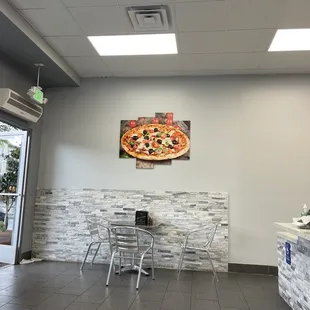 interior, pizza