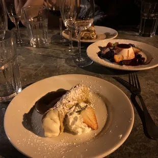 Canolli &amp; pana cota for dessert!