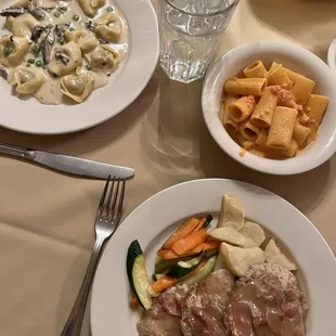 Tortellini and veal special