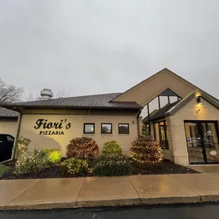 the front of the restaurant