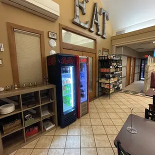 the inside of a restaurant