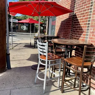 Outside Dining under the umbrellas @ FiorItaly in Medford MA.