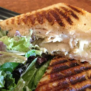 Green Tea Dry Rubbed Roasted Chicken Panini