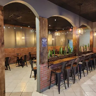 the interior of a restaurant