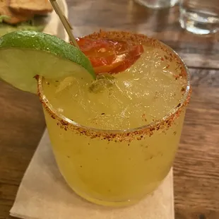 Smoked mango jalapeño marg