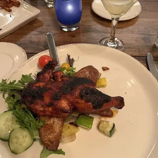 Spatchcock chicken...tiny leg and wing
