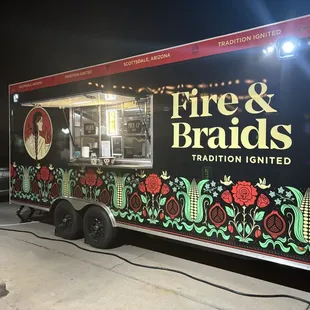 Fire &amp; Braids food truck