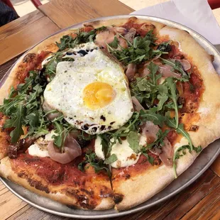 Prosciutto and Fig pizza (plus a fried egg!)