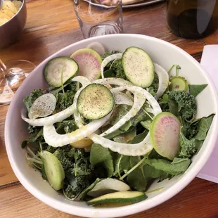 Shaved farm salad - amazing and FRESH!