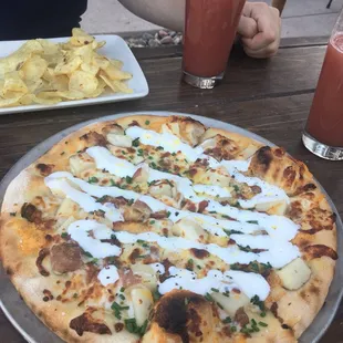 Potato pizza - literally you MUST TRY THIS!! It is the best pizza I've ever had.