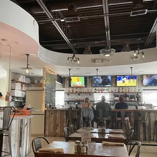 the interior of a restaurant