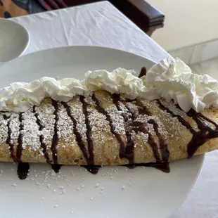 strawberry banana crepe