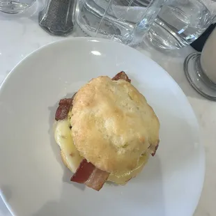 Bacon biscuit sandwich