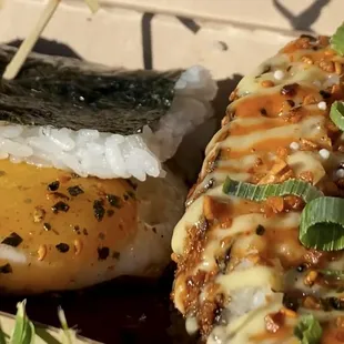 a plate of food on a table