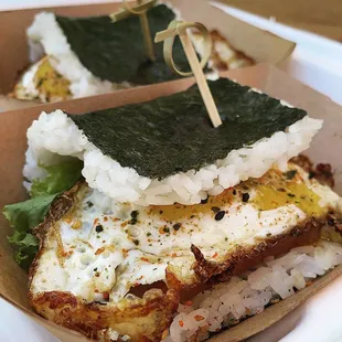 Spam &amp; Egg Musubi always hits the spot!