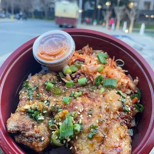 Garlic Fried Chicken Bowl