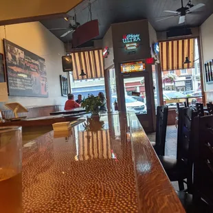 View from the bar at Fire and Stone