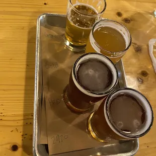 Beer flight $8