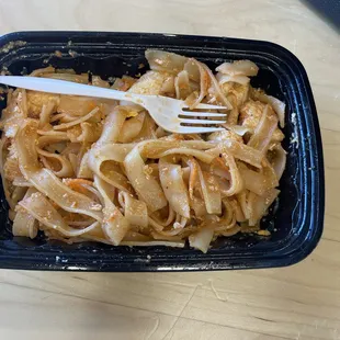 Don't even have the bean sprouts and cilantro and spicy ness not even the tofu either worst pad Thai ever