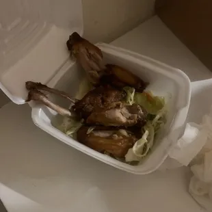 this chicken tasted like feet