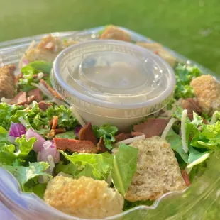 Kale + Bacon Caesar Salad