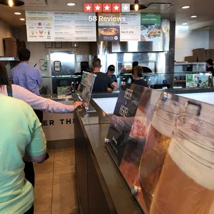 interior, sushi and sashimi