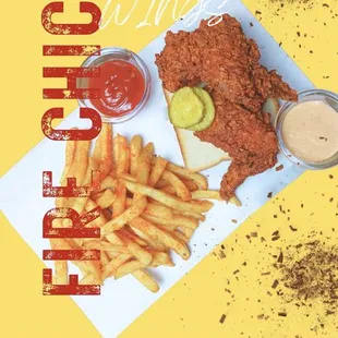 fish and chips, food