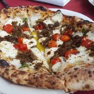 Schawarma breakfast pizza