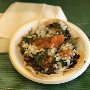 2 asada, + 2 chorizo!!= 4 RICO!!