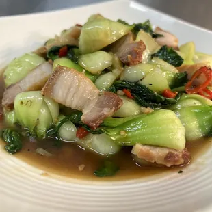 Bok Choy and Pork Belly