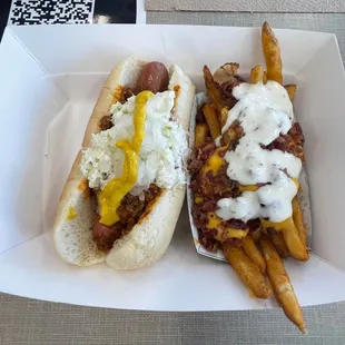 A Deluxe Chili Dog