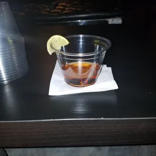 I asked for Crown Apple Straight and this is what I got.  Is this a shot?  Really??