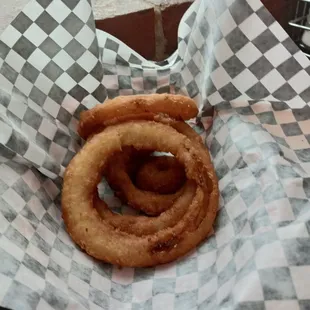 Fantastic onion rings!