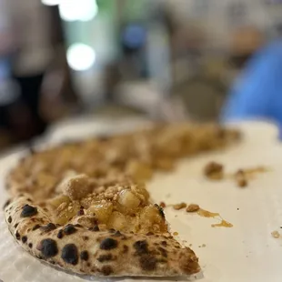 Apple Crumb dessert pizza
