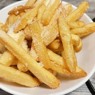 a bowl of french fries