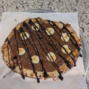 Nutella Dessert Pizza