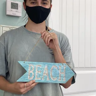 Her sign turned out super cute!