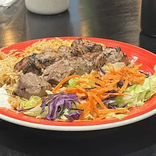 1/2 Lamb and 1/2 Chicken Large Plate