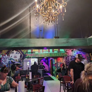 Inside facing the kitchen