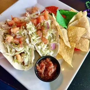 Cajun Blackened Shrimp Tacos (definitely not spicy)