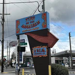 a sign for a restaurant