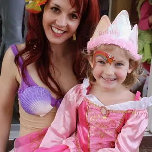 Ariel with birthday girl