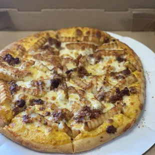  pizza in a pizza box