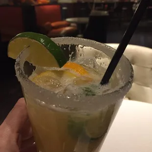 One of the best margaritas I have ever had. The sweet waitress said she made it herself "with love." #sugarrimmed