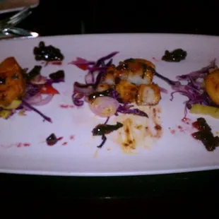Scallops with lingonberry. Incredible.