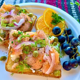 Come try our Smoked Salmon Brioche Toast!