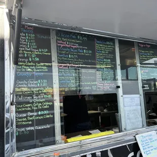 menus and prices